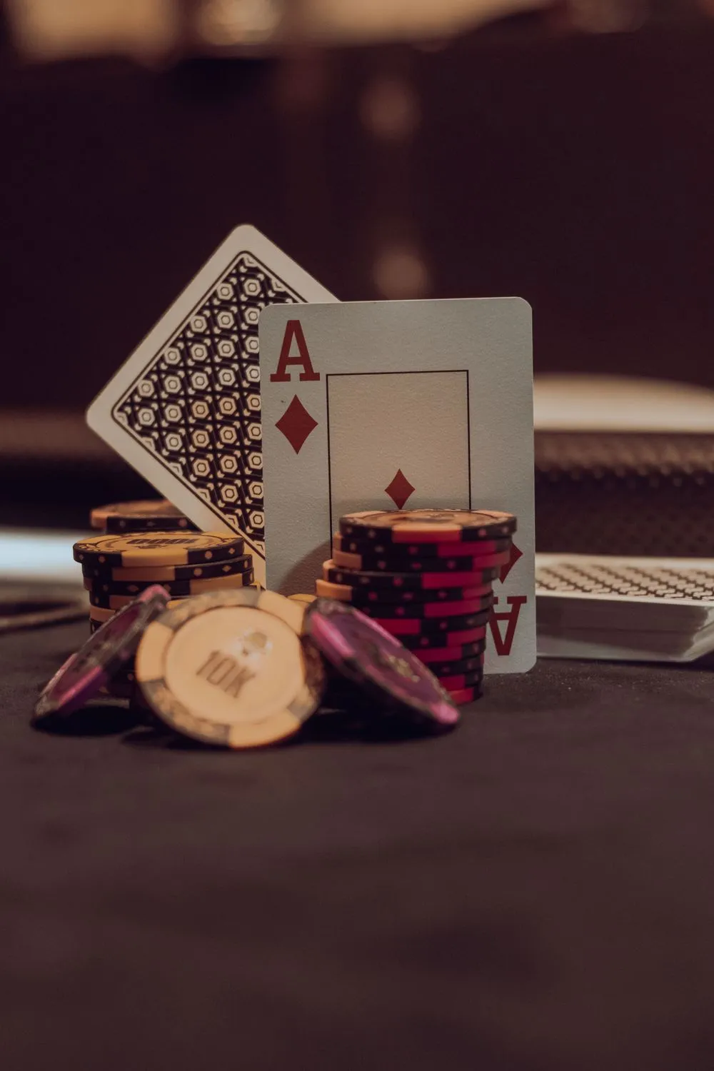 Luxury Casino Table Setup