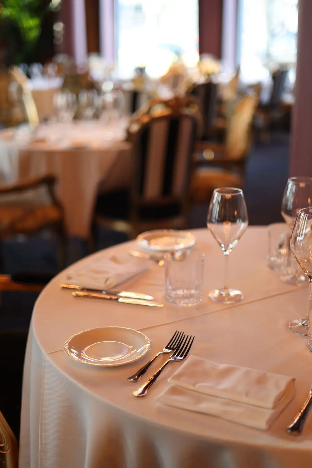 Private Casino Dining Table Setting